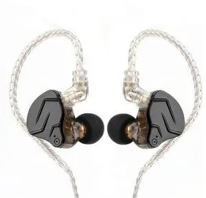 HIFIXAUDIO KZ ZSN Pro X Hybrid HiFi Earphones, 1BA + 1DD Dual Driver, Zinc Alloy Metal Shell, Detachable Recessed 2Pin Cable, Ergonomic in Ear Monitor for Premium Sound (with Mic, Black) HIFIXAUDIO KZ ZSN Pro X Hybrid HiFi Earphones, 1BA + 1DD Dual Driver, Zinc Alloy Metal Shell, Detachable Recessed 2Pin Cable, Ergonomic in Ear Monitor for Premium Sound (with Mic, Black)