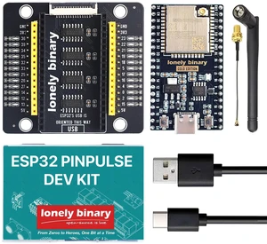 Lonely Binary ESP32 WROOM-32UE IPEX Antenna GPIO LED for C++ Lonely Binary ESP32 WROOM-32UE IPEX Antenna GPIO LED for C++