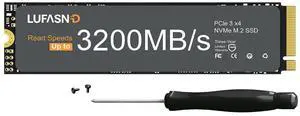 Lufasnd 1TB M.2 NVMe SSD 2280, PCIe Gen3 x4 Internal Solid State Drive, Up to 3200MB/s, 3D NAND TLC with SLC Cache, High-Speed Storage Upgrade for Laptop & Desktop PC Lufasnd 1TB M.2 NVMe SSD 2280, PCIe Gen3 x4 Internal Solid State Drive, Up to 3200MB/s, 3D NAND TLC with SLC Cache, High-Speed Storage Upgrade for Laptop & Desktop PC