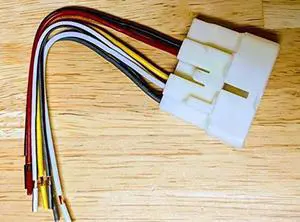 KIOTI Radio Wire Pigtail Harness Part # TR-1500 NX RX DK CK Connector CD in Dash Stereo Plug Orange Tractor KIOTI Radio Wire Pigtail Harness Part # TR-1500 NX RX DK CK Connector CD in Dash Stereo Plug Orange Tractor