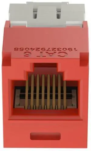 Panduit CJ688TGRD-24 Mini-com TX6 Plus Giga-Channel CAT6 Jack Panduit CJ688TGRD-24 Mini-com TX6 Plus Giga-Channel CAT6 Jack