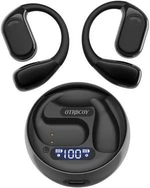 OTRBCOY True Open Ear Headphones, Sports Earbuds with Earhooks, Air Conduction Earphones, Digital Display, 30H Play, Clear Calls, Wireless Earbuds Lightweight, Sweatproof for Running, Workout, OTRBCOY True Open Ear Headphones, Sports Earbuds with Earhooks, Air Conduction Earphones, Digital Display, 30H Play, Clear Calls, Wireless Earbuds Lightweight, Sweatproof for Running, Workout,