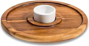 Kalmar Home Chin n Dip with White Ceramic Bowl