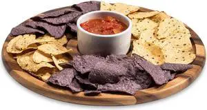 Kalmar Home Large Chip 'n Dip with Ceramic Bowl