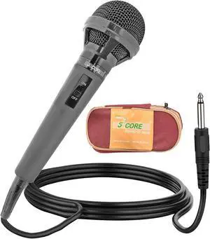 Professional Microphone Audio Dynamic Cardiod Karaoke Singing Wired Mic Music Recording Karaoke Microphone 5 Core PM625 Ratings (MIC 260)