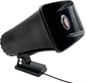 5 Core Outdoor Indoor PA Horn Speaker Waterproof and Loud 8" Power Horn 65W Peak Power 180 Degree Swiveling Adjustable Bracket Easy to Use Driver Siren Speaker Black HW 508