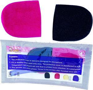 5Core Microphone Cover Mic Pop Filter Windscreen Mic Sponge Covers Disposable Foam For Karaoke Black & Pink SPONGE
