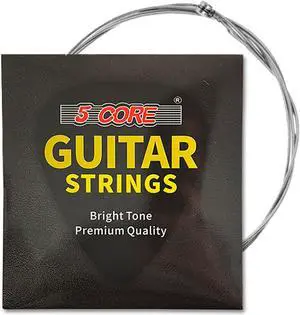 5 Core Nickel Wound Acoustic Electric Guitar Strings; Extra Light; Gauge 0.009-0.042 GS EL