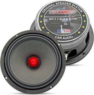5 Core 6.5 Car Audio Speakers with Bullet 1000 W ;  4 Ohm Mid-Range Loudspeaker MR 6.5 BLT R 4oHM