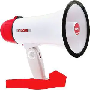 Megaphone Speakers Blow Horn Pro Loud Speaker Bullhorn Handheld Siren Voice Recording 6R