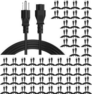 5 Core Extra Long AC Wall Power Cord for Led TV Computer PS3- PS5 10Feet 3 Prong PC 1002
