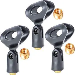 3-Pack Large Microphone Clips for all Handheld 5 Core MC 03 3PCS