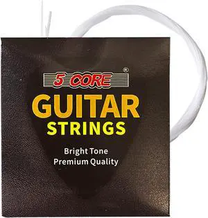 5 Core Ukulele Strings;  Tuning Replacement 4 Pieces String in 1 Pack for Musical Instruments Easy for Beginners Easy on Fingertips for General Ukulele Sweet Sound UKS 1SET (4PCS)