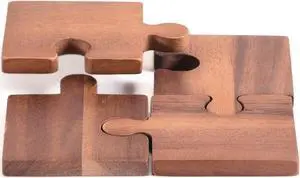 Puzzle Piece Coasters -s/4