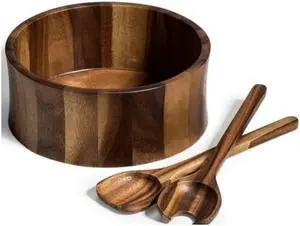 Kalmar Home Large Salad Bowl with Servers