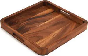 Kalmar Home 15" Square Serving Tray - Solid Bottom
