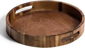 Kalmar Home Medium Round Serving Tray -13"