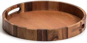 Kalmar Home Extra Large Round Serving Tray - 17"