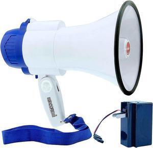 5 Core Megaphone Bullhorn Cheer Horn Mic Recording Siren Blow Horn Rechargeable battery Hand Held Mega Phone Loudhailer 8R-USB-WB