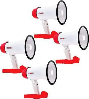 Megaphone Speakers Blow Horn Pro Loud Speaker Bullhorn Handheld Siren Voice Recording 6R
