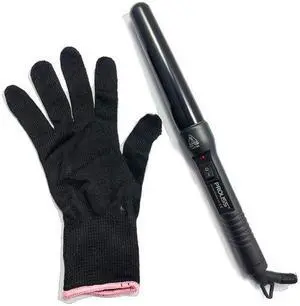 Proliss The Twister - 25mm-32mm Tourmaline-Infused Ceramic Pro Curling Wand - Black