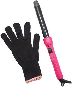 Proliss The Twister - 25mm Tourmaline-Infused Ceramic Pro Curling Wand - Pink