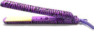 Proliss Infusion 1" Single Pass 100% Solid Ceramic Yellow Plate Flat Iron - Purple Zebra