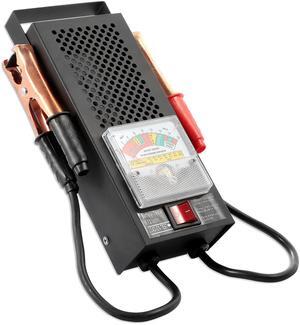 Battery Load Tester 6-12V 100A with Copper Clips and Handle for Auto Repair - Black - One Size
