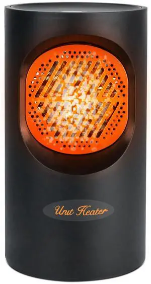 Portable Electric Heater 300W Mini Desktop Air Fan Heater for Office or Dorm - Black - One size Portable Electric Heater 300W Mini Desktop Air Fan Heater for Office or Dorm - Black - One size