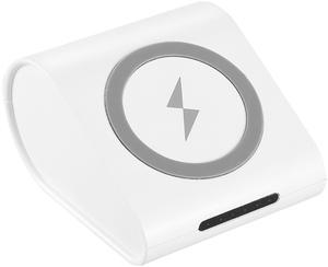 10400mAh Wireless Charger Power Bank 5W Pad 2.1A USB for iPhone Galaxy - White - One size