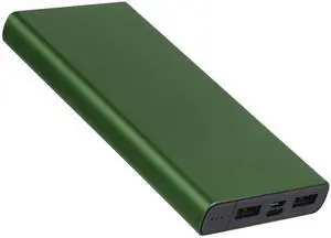 20000mAh Power Bank Dual USB Type-C Micro USB External Battery - Green - One size 20000mAh Power Bank Dual USB Type-C Micro USB External Battery - Green - One size