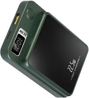 2-in-1 Magnetic Wireless Power Bank 10000mAh PD20W MagSafe Compatible - Green - One size