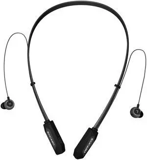 15Hrs Wireless Neckband Headphones Mic Magnetic Earbuds Sweatproof - Black - One size