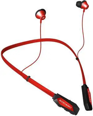 15Hrs Wireless Neckband Headphones Mic Magnetic Earbuds Sweatproof - Red - One size
