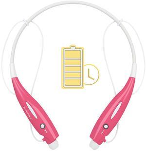 KOCASO Wireless Sports Hands-Free Headset Phone Tablet - Hot Pink - One size