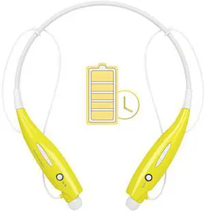 KOCASO Wireless Sports Stereo Hands-Free Headset Phone Tablet - Yellow - One size
