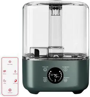 Fresh Fab Finds 5L/1.32Gal Humidifier w/ Sensor, Timer, UV, Adjustable Mist - Gray - One size Fresh Fab Finds 5L/1.32Gal Humidifier w/ Sensor, Timer, UV, Adjustable Mist - Gray - One size