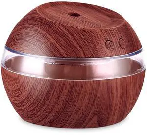 Fresh Fab Finds 290ml Cool Mist Aroma Diffuser LED Ultrasonic for Home - Dark Wood - One size Fresh Fab Finds 290ml Cool Mist Aroma Diffuser LED Ultrasonic for Home - Dark Wood - One size