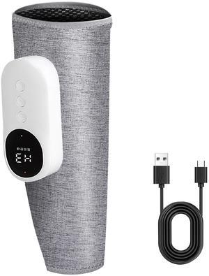 Fresh Fab Finds Electric Leg Massager Compression Wrap w/ Heating Pads - Gray - One size