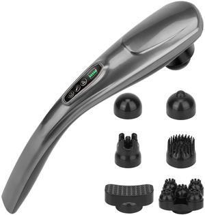 Fresh Fab Finds Cordless Back Massager Handheld 12 Modes w/ Nodes - Black - One size