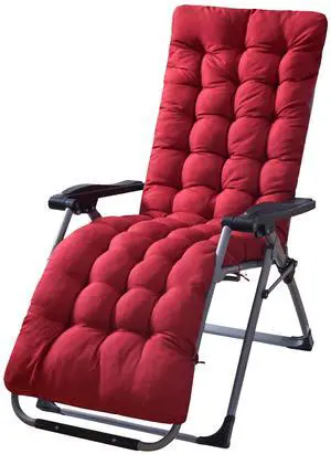 Fresh Fab Finds 66.92x22in Thickened Lounger Cushion Recliner Mat - Red - One size