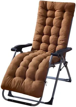 Fresh Fab Finds 67x22in Chaise Lounger Cushion Recliner Sofa Mat - Coffee - One size