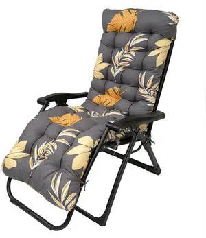Fresh Fab Finds 67x22in Chaise Lounger Cushion Recliner Sofa Mat - Grey - One size