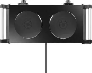 Fresh Fab Finds 2000W Dual Burner Hot Plate Coil Heating 5 Temp Levels - Black - Double