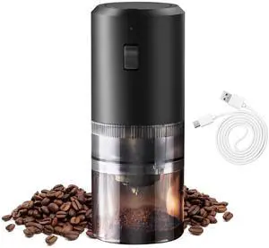 Fresh Fab Finds Cordless Electric Coffee Grinder 5 Coarseness Ceramic Core - Black - One size Fresh Fab Finds Cordless Electric Coffee Grinder 5 Coarseness Ceramic Core - Black - One size