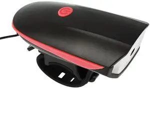 Fresh Fab Finds 10000lm Bike Headlight USB Rechargeable LED Light Horn - Black - One size