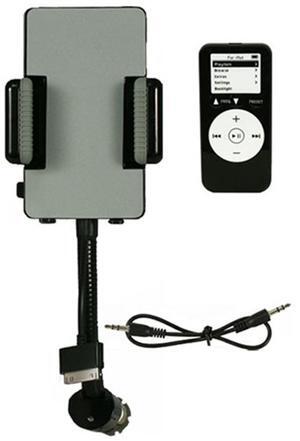 Fresh Fab Finds FM Transmitter w/ Phone Stand + Remote & AUX - Black - One size