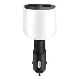 Fresh Fab Finds Dual USB Car Charger 17W w/ LED Display - Black - One size Fresh Fab Finds Dual USB Car Charger 17W w/ LED Display - Black - One size