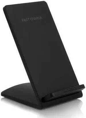 Fresh Fab Finds 10W Dual Coil Wireless Charger Stand - iPhone/Galaxy - Black - One size
