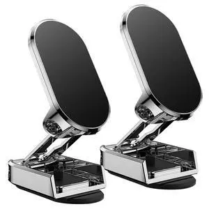 Fresh Fab Finds 2-Pack Magnetic Car Phone Holders 360° Mount - Black - One size Fresh Fab Finds 2-Pack Magnetic Car Phone Holders 360° Mount - Black - One size